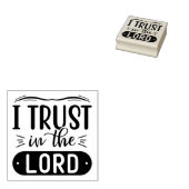 Christelijk godsdienstige citaat dat ik in de Heer Rubberstempel (Gestempeld)