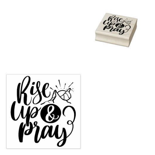 Christelijk godsdienstige prijsopgave stijgt omhoo rubberstempel (Gestempeld)