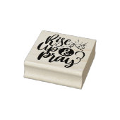 Christelijk godsdienstige prijsopgave stijgt omhoo rubberstempel (Stempel)