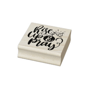 Christelijk godsdienstige prijsopgave stijgt omhoo rubberstempel