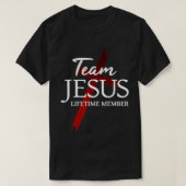 Christelijk Godsgeloof Levenslang Ledenteam Jesus T-shirt (Design voorkant)