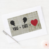 Christelijk Godsgeloof Rechthoekige Sticker (Envelop)