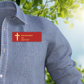 Christelijk Gold Cross Acryl Naam Tag