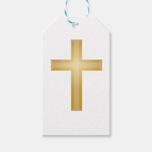 Christelijk Gold Cross Cadeaulabel (Voorkant)