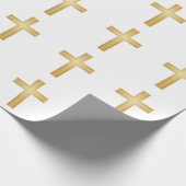 Christelijk Gold Cross Cadeaupapier (Hoek)