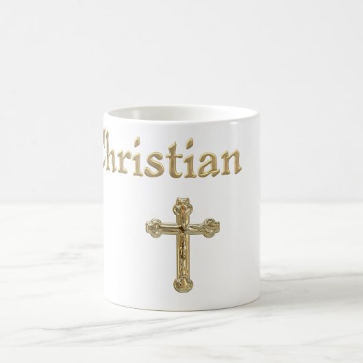 Christelijk Gold Cross Koffiemok (Center)