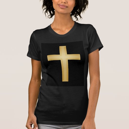 Christelijk Gold Cross T-shirt (Voorkant)
