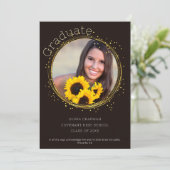 Christelijk Gold Round Lijst Foto aankondiging Kaa (Staand voorkant)