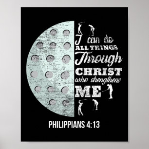 Christelijk Golf Filippenzen 413 Golfer Cadeaus Ma Poster