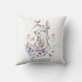 Christelijk Gooi Kussen Kwekerij Bosdieren (Achterkant)