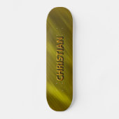 Christelijk goud aangepast skateboarddek skateboard (Voorkant)