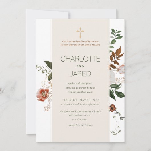 Christelijk groen en bruinkoolzaad kaart (Voorkant)