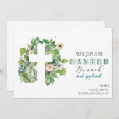 Christelijk Groen Kruis Paasfeest Kaart (Voorkant / Achterkant)