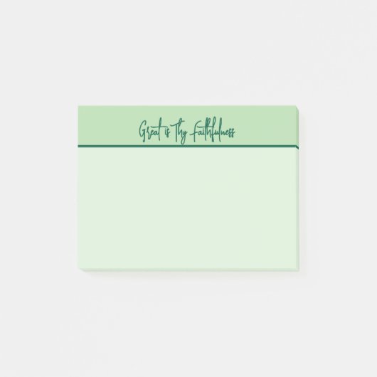 Christelijk groot is Uw trouw Notitieblok Post-it® Notes (Voorkant)