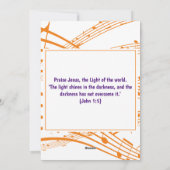 Christelijk Halloween Feestdagenkaart (Achterkant)