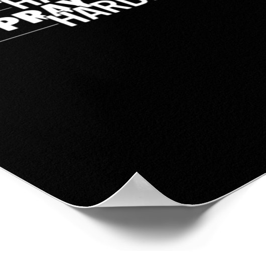 Christelijk hard werken, hard spelen, harder bidde poster (Hoek)