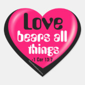 Christelijk Hart Sticker (Voorkant)