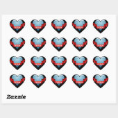 Christelijk Hart Sticker (Vel)