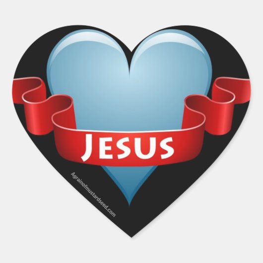 Christelijk Hart Sticker (Voorkant)