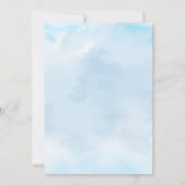Christelijk Heaven Send Blue Clouds Boy Baby showe Kaart (Achterkant)