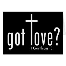 Christelijk "heb je liefde?" Dubbele kaart