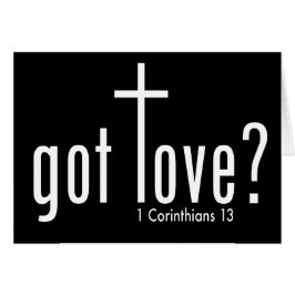 Christelijk "heb je liefde?" Dubbele kaart