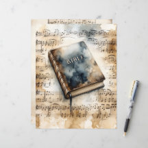 Christelijk Heilige Bijbel  Scrapbook Papier