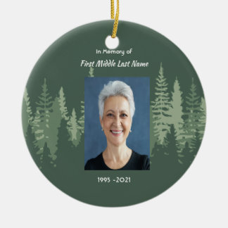 Christelijk Herdenkingsbos Bomen Keramisch Ornament