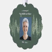 Christelijk Herdenkingsbos Bomen Ornament Kaart (Links)