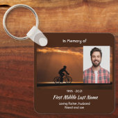 Christelijk herdenkingssouvenir fietsen fiets  sleutelhanger (Voorkant)