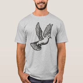 Christelijk heren T-shirt met duif