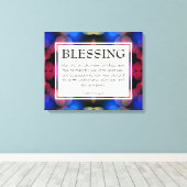 Christelijk HET LOPZWART U Aantallen 6:24-26 Canvas Afdruk (Insitu (Houten vloer))