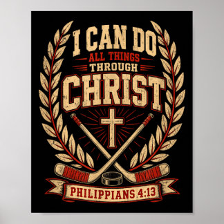 Christelijk hockey filippenzen 4 13 geloof sticks poster