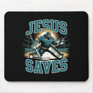Christelijk Hockey Jezus Spaart Hockey Doelman Hum Muismat