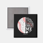 Christelijk Honkbal Filipenzen 4_13 Ik Kan Dit All Magneet (Voorkant / Achterkant)