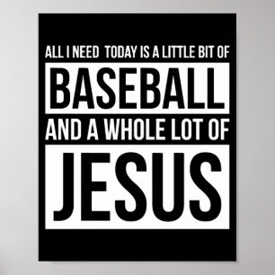 Christelijk honkbal t Shirt is honkbal Poster