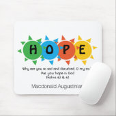 Christelijk HOOP IN GOD Psalm 42 Persoonlijk Muismat (Met muis)