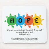 Christelijk HOOP IN GOD Psalm 42 Persoonlijk Muismat (Voorkant)