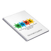 Christelijk HOOP IN GOD Suicide Prevention CUSTOOT Notitieboek (Rechterzijde)