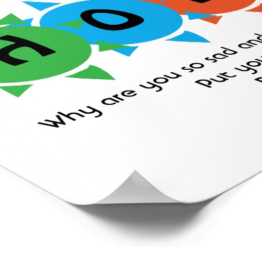 Christelijk HOOP IN GOD Suicide Prevention CUSTOOT Poster (Hoek)