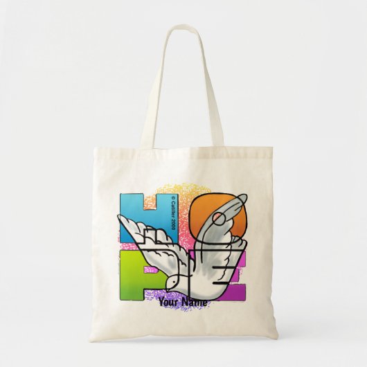 Christelijk Hope Dove canvas tas (Voorkant)