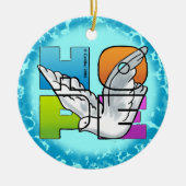 Christelijk Hope Dove Ornament (Voorkant)
