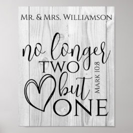 Christelijk huwelijks Bijbelvers citat geschenk va Poster