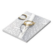 Christelijk huwelijksministerie notitieblok (Linkerzijde)