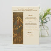 Christelijk huwelijksreceptie menu (Staand voorkant)