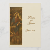 Christelijk huwelijksreceptie menu (Achterkant)