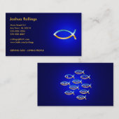 Christelijk | Ichtus-symbool Visitekaartje (Voorkant / Achterkant)