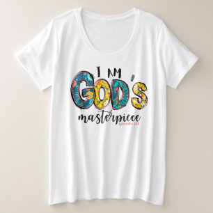 Christelijk ik ben Gods sterstuk Grote Maat T-shirt