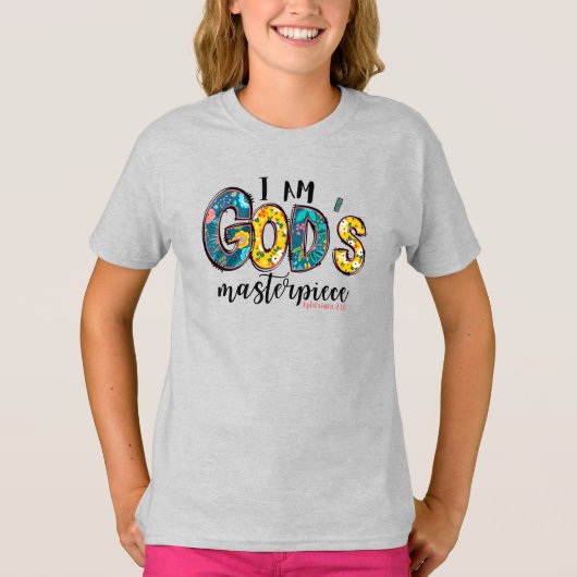 Christelijk ik ben Gods sterstuk T-shirt (Voorkant)