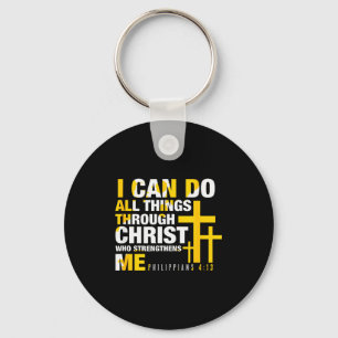 Christelijk - Ik kan alles doen door Christus Sleutelhanger